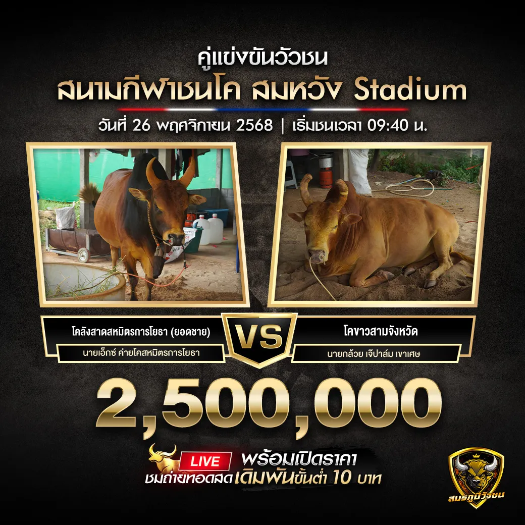 คู่เอก สนามกีฬาชนโค สมหวัง Stadium 26