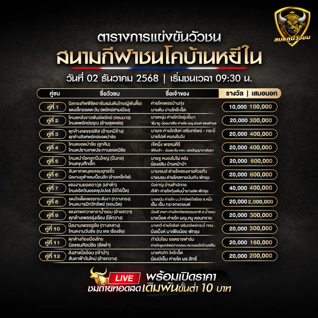 สนามกีฬาชนโคบ้านหยีใน021268